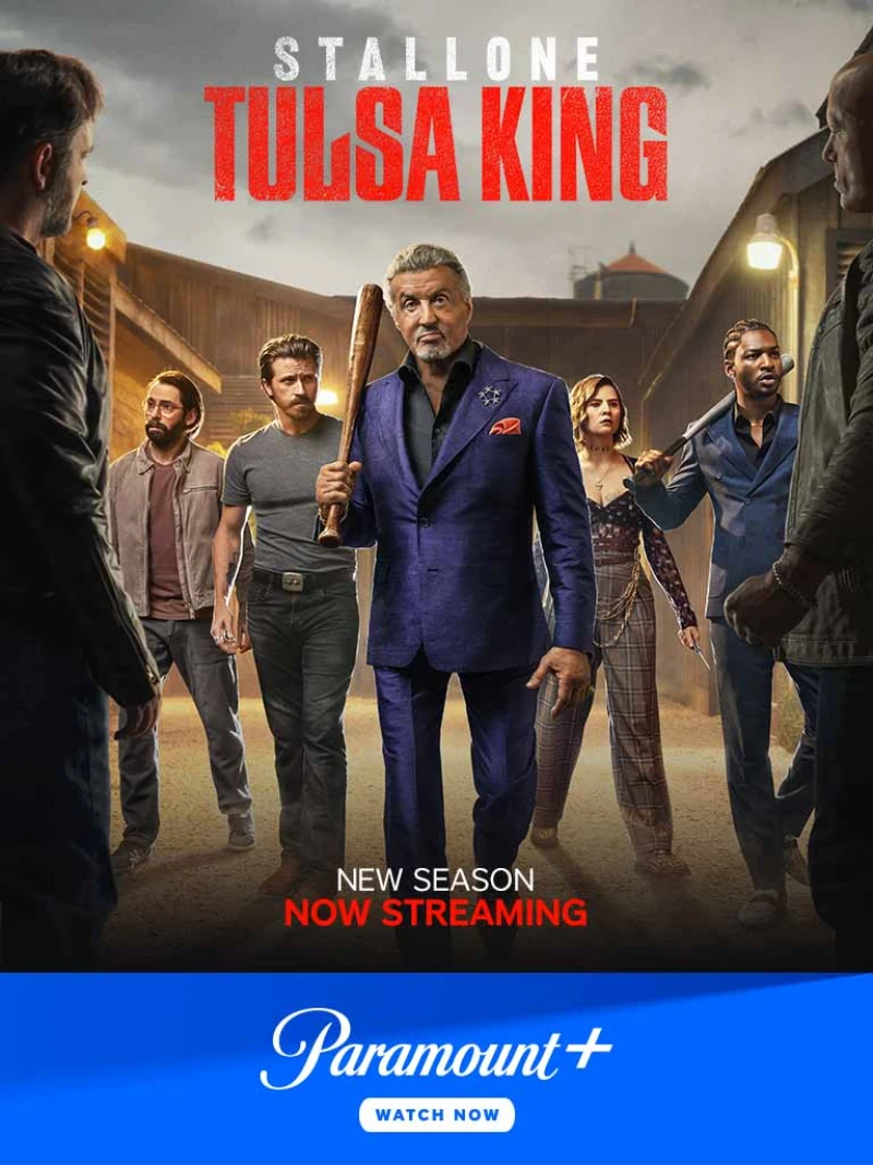 The new season of Tulsa King, starring Sylvester Stallone, is now streaming exclusively on Paramount+. Watch now!