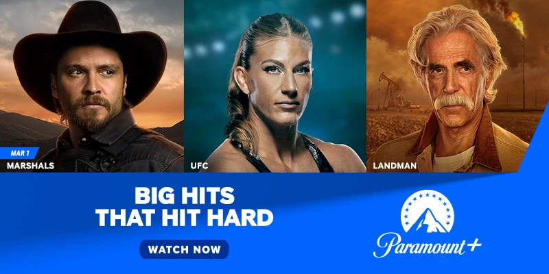 Celebrate your fandom with Paramount+. UFC, Y: Marshals and Landman are all streaming in 2026. Watch now!